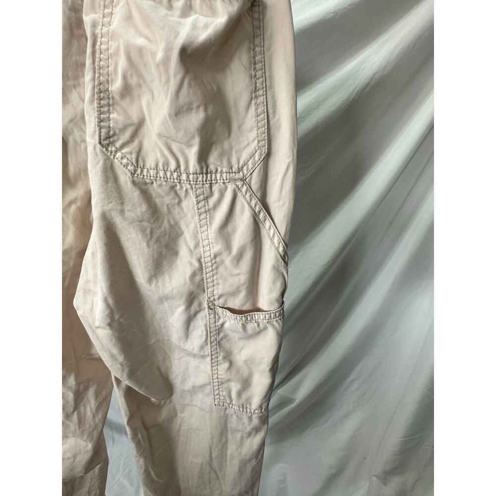 Abercrombie & Fitch Lightweight Cotton Cargo Pants Elastic Waist Khaki size S - Picture 4 of 6